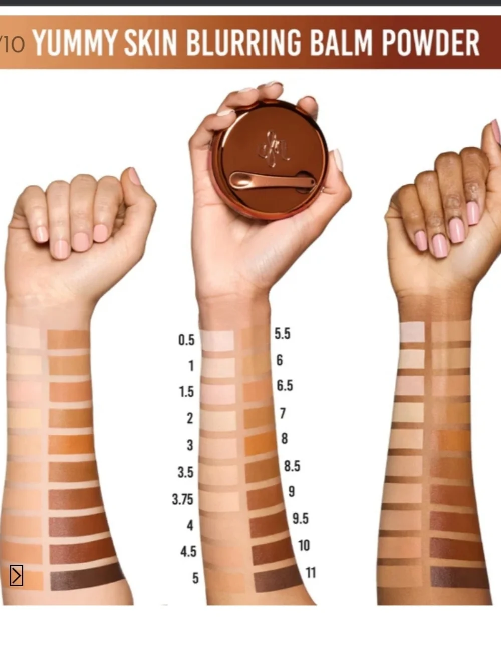 NIB Danessa Myricks Beauty Yummy Skin Blurring Balm Powder In Shade 5 - Picture 4 of 9